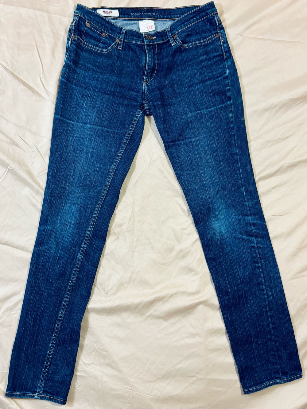 Banana Republic Modern Skinny Jeans Size 8 29 Dark Wash Stretch Blue Denim⁠